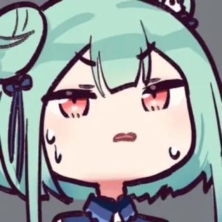 😠 アニメ, 女の子, 可愛い, ステッカー, 漫画 telegram sticker