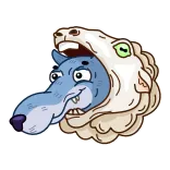 😏 Волк, Овечья шкура, Маскировка, Хищник, Обман, Животное telegram sticker