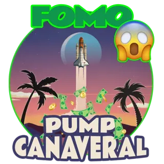 😱 FOMO
PUMP CANAVERAL FOMO, Pump Canaveral, kosmos, rakieta, pieniądze, inwestycje telegram sticker