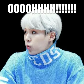 😮 OOOOOHHHHH!!!!!!! kpop, idol, mem, ekscytacja telegram sticker