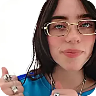 ☺️ Billie Eilish Music telegram sticker