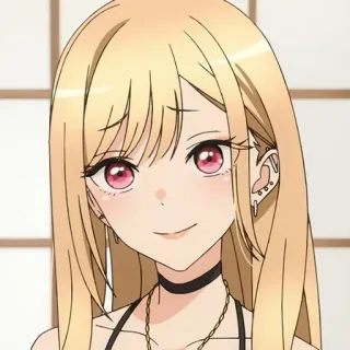 ❤️ Marin Kitagawa My Dress-Up Darling anime, girl, cute, blonde, Marin Kitagawa, My Dress-Up Darling telegram sticker