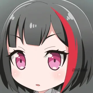 😯 Anime, Manga, Süß, Mädchen, Chibi, Cartoon, Kawaii whatsapp sticker