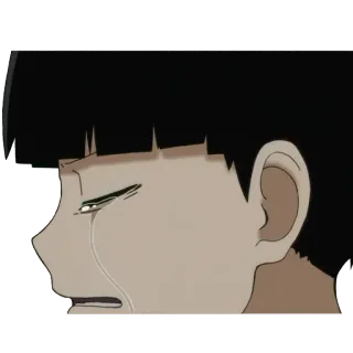 😭 traurig, weinend, anime, emotion, tränen whatsapp sticker