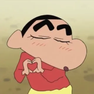 🥰 Shin-chan Nohara Crayon Shin-chan Crayon Shin-chan, Anime, Cartoni animati, Amore, Cuore, Personaggio, Carino telegram sticker