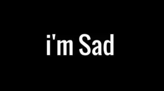 😢 i'm Sad smutny, melancholia, uczucie, emocja, przygnębiony telegram sticker