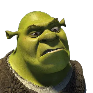 😤 Shrek ogro, verde, animado, filme, engraçado whatsapp sticker