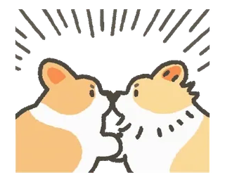 🤩 corgi, anjing, anak anjing, hewan, imut, cium, cinta, persahabatan telegram sticker