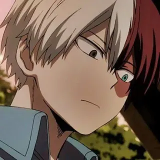 ❄️ Shoto Todoroki My Hero Academia Anime, My Hero Academia, Shoto Todoroki, Bohater, Manga, Quirk telegram sticker