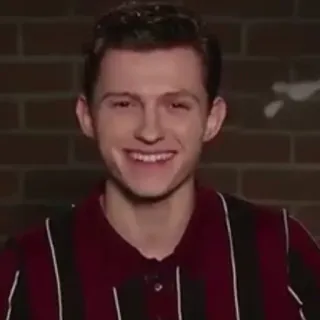 ⚙ Tom Holland Tom Holland, actor, celebridad, sonrisa whatsapp sticker