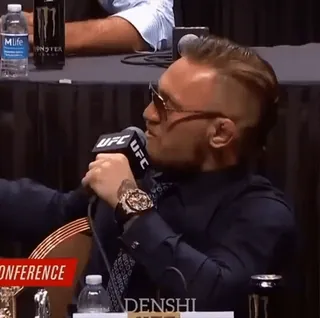 ⭐ Conor McGregor mma, kämpfer, athlet, sonnenbrille, uhr telegram sticker