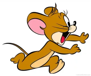 😳 Jerry Mouse Tom and Jerry kartun, tikus, animasi, Jerry, Tom and Jerry, klasik telegram sticker