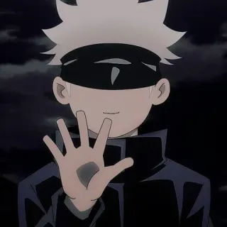 🖤 Satoru Gojo Jujutsu Kaisen anime, gojo, jujutsu kaisen, character, satoru gojo telegram sticker
