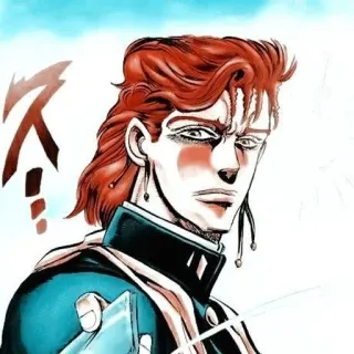 🌟 Noriaki Kakyoin JoJo's Bizarre Adventure ス Anime, Manga, Jojo, Noriaki Kakyoin, Sticker, Personnage telegram sticker