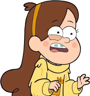 😕 Mabel Pines Gravity Falls cartoon, disney, animation, mabel pines, gravity falls telegram sticker