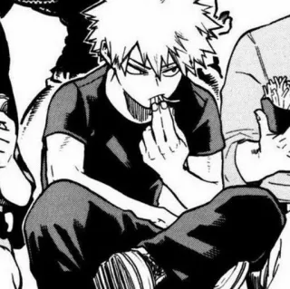 🥢 Katsuki Bakugo My Hero Academia Katsuki Bakugo, My Hero Academia, Anime, Manga, Personaje telegram sticker