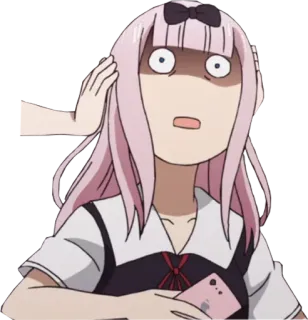 😯 Chika Fujiwara Kaguya-sama: Love Is War Anime, Chika Fujiwara, Kaguya-sama, Sorpreso, Scioccato, Ragazza anime, Divertente whatsapp sticker