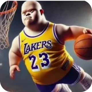 🫥 Los Angeles Lakers LAKERS 23 whatsapp sticker