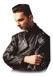 🙁 Dave Gahan Dave Gahan, Depeche Mode, zanger, muzikant, jaren 80, new wave telegram sticker