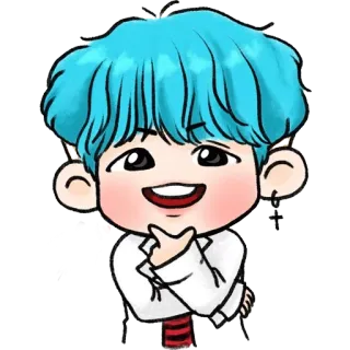😄 만화, 애니메이션, 귀여운, K팝 telegram sticker