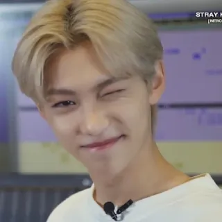😉 Felix STRAY KIDS 韩流, Stray Kids, Felix, 韩国音乐, 歌手, 偶像, 眨眼 telegram sticker