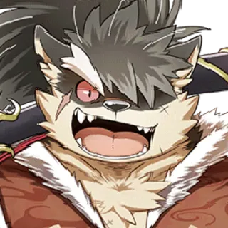 😜 Furry, Serigala, Monster, Antropomorfik, Anjing, Karakter, Ilustrasi telegram sticker