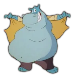 💃 cartone animato, animale, volante, mostro telegram sticker
