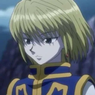 🇯🇵 Kurapika Hunter x Hunter anime, manga, hunterxhunter, kurapika, character, blonde hair, blue eyes telegram sticker