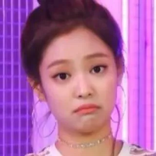 🕸 Jennie kpop, chanteuse, femme, célébrité, visage, expression telegram sticker