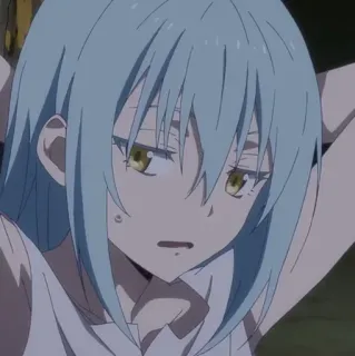 💎 Rimuru Tempest That Time I Got Reincarnated as a Slime Anime, Slime, Isekai, Réincarnation, Fantaisie, Personnage telegram sticker