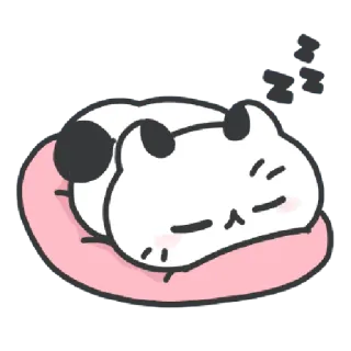 ✳️ Katze, schlafend, süß, Tier, Cartoon telegram sticker
