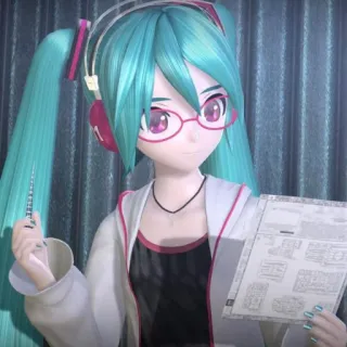 🐈 Hatsune Miku Anime, Cartoni animati, Manga, Vocaloid, Hatsune Miku telegram sticker