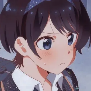 😓 anime, girl, cute, cartoon, manga telegram sticker