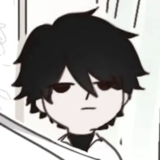 👟 การ์ตูน, อวตาร, สไตล์อนิเมะ, เคร่งขรึม, ตัวละคร telegram sticker