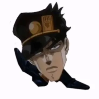 👞 Jotaro Kujo JoJo's Bizarre Adventure Jotaro, JoJo's Bizarre Adventure, Anime, Manga, Charakter, Hut, Zeigen telegram sticker