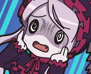 😵‍💫 anime, cartoon, crying, distressed telegram sticker