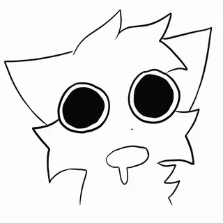 🤤 cat, shocked, surprised, cartoon, drawing, cute, animal telegram sticker