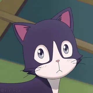 😍 @Fix_Fox gato, animal, fofo, desenho animado, animal de estimação, adesivo telegram sticker