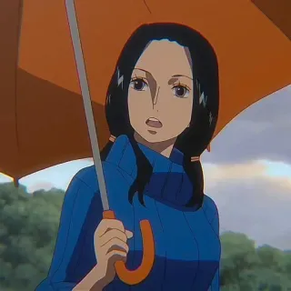 📚 Nico Robin One Piece anime, character, nico robin, one piece whatsapp sticker