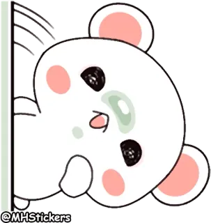 👀 @MHStickers 스티커, 곰, 만화, 귀여운, 일러스트 telegram sticker