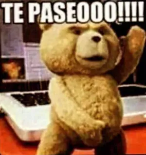 😎 Ted TE PASEOO!!!! Teddybär, Film, lustig, beleidigend telegram sticker