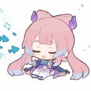 🧼 Kokomi Genshin Impact Anime, Chibi, Kawaii, Kokomi, Genshin Impact, Spiel, Süß telegram sticker