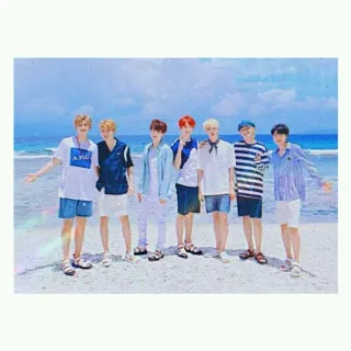 😍 gruppo, spiaggia, uomini, estate, oceano telegram sticker