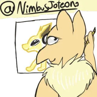 🙌 @NimbusJoteono мультфильм, рисунок, животное, искусство, наклейка telegram sticker