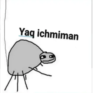 😡 Yaq ichmiman Meme, Araignée, Dessin, Drôle, Ouzbek telegram sticker