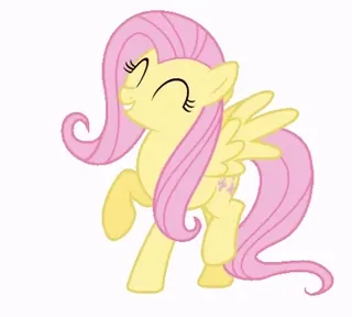 💃 Fluttershy My Little Pony Pony, Cartoon, Süß, Tier, Freundschaft telegram sticker
