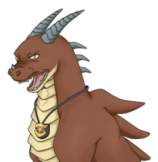 😡 dragón, policía, placa, oficial, enojado whatsapp sticker