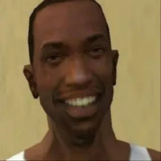 😃 CJ Grand Theft Auto: San Andreas CJ, Grand Theft Auto, San Andreas, jogo, personagem, video game, GTA whatsapp sticker