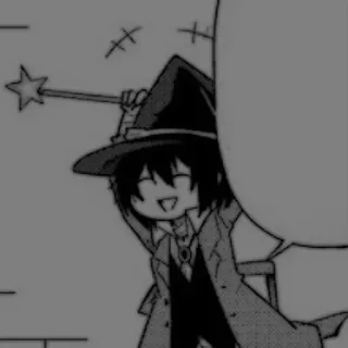 🕷️ Anime, Chibi, Czarodziej, Magia, Słodki whatsapp sticker