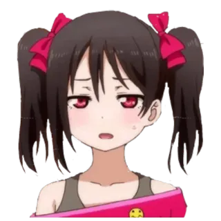 🙄 Nico Yazawa Love Live! Anime, Cartoon, Charakter, Nico Yazawa, Love Live, Süß telegram sticker